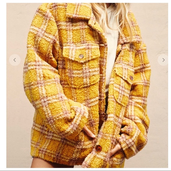 #02 Julia Warm and cozy Plaid Teddy Jacket - Picture 9 of 10